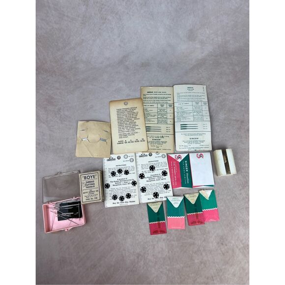 Vintage Sewing Machine Needles Mixed Lot Singer Snap Buttons 50s 60s Craft - Picture 6 of 9